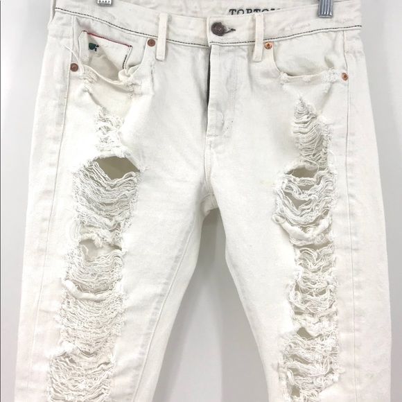 💕SALE💕 Tortoise White Ripped Jeans - Picture 4 of 8